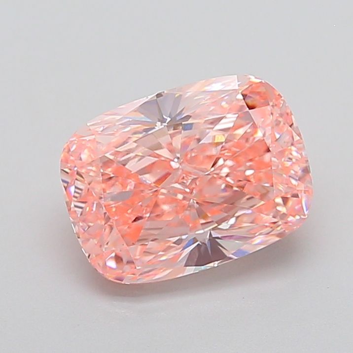 Cushion Fancy Vivid Pink Lab-grown Diamond 3.87ct VS1 loose diamond