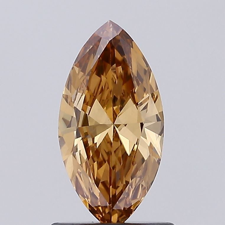 Marquise Fancy Brown Lab-grown Diamond 0.79ct VVS2 loose diamond