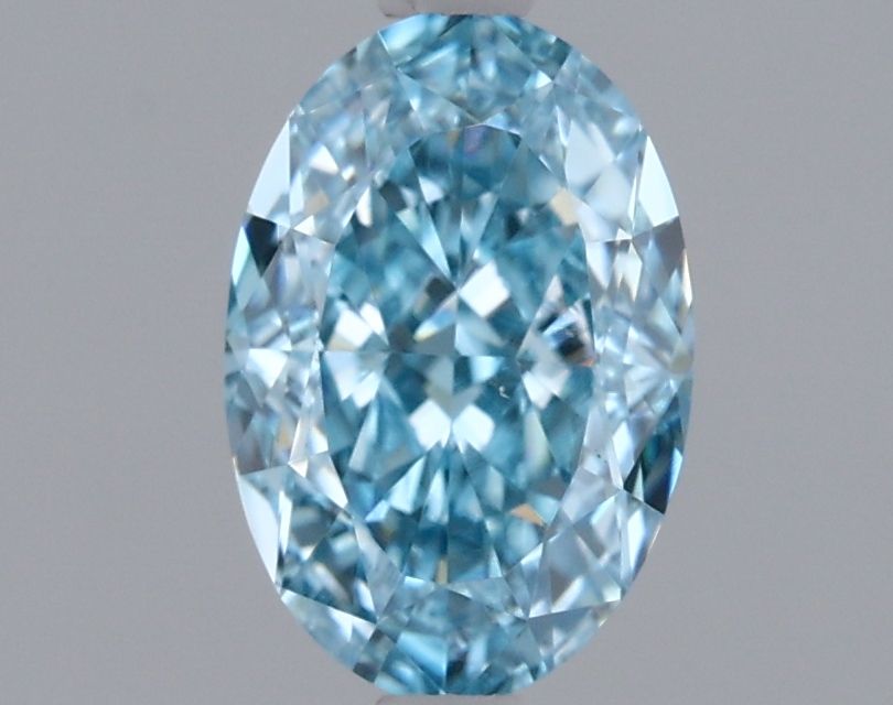Oval Blue Lab-grown Diamond 1.01ct VS1 loose diamond