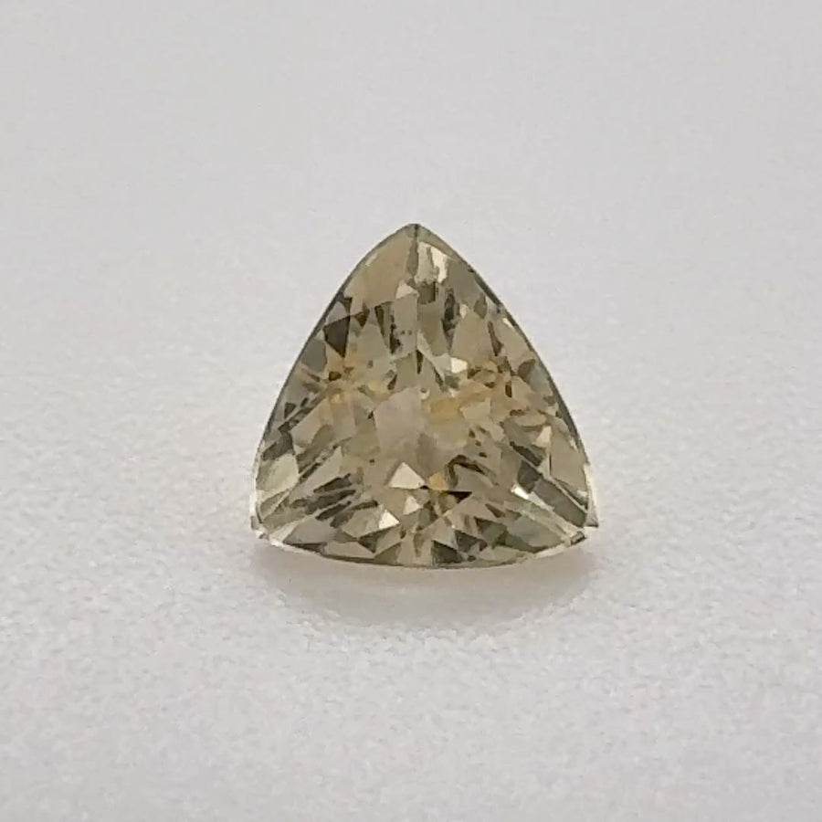 Trilliant Yellow Topaz 0.545ct loose gemstone