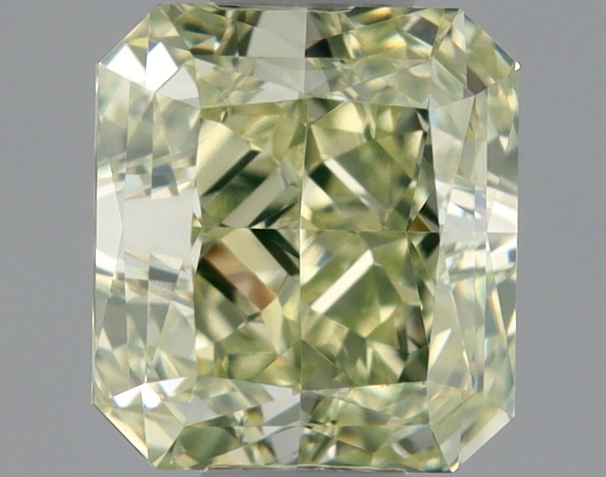 Radiant Fancy Light Green Yellow Natural Diamond 0.52ct VVS1 loose diamond