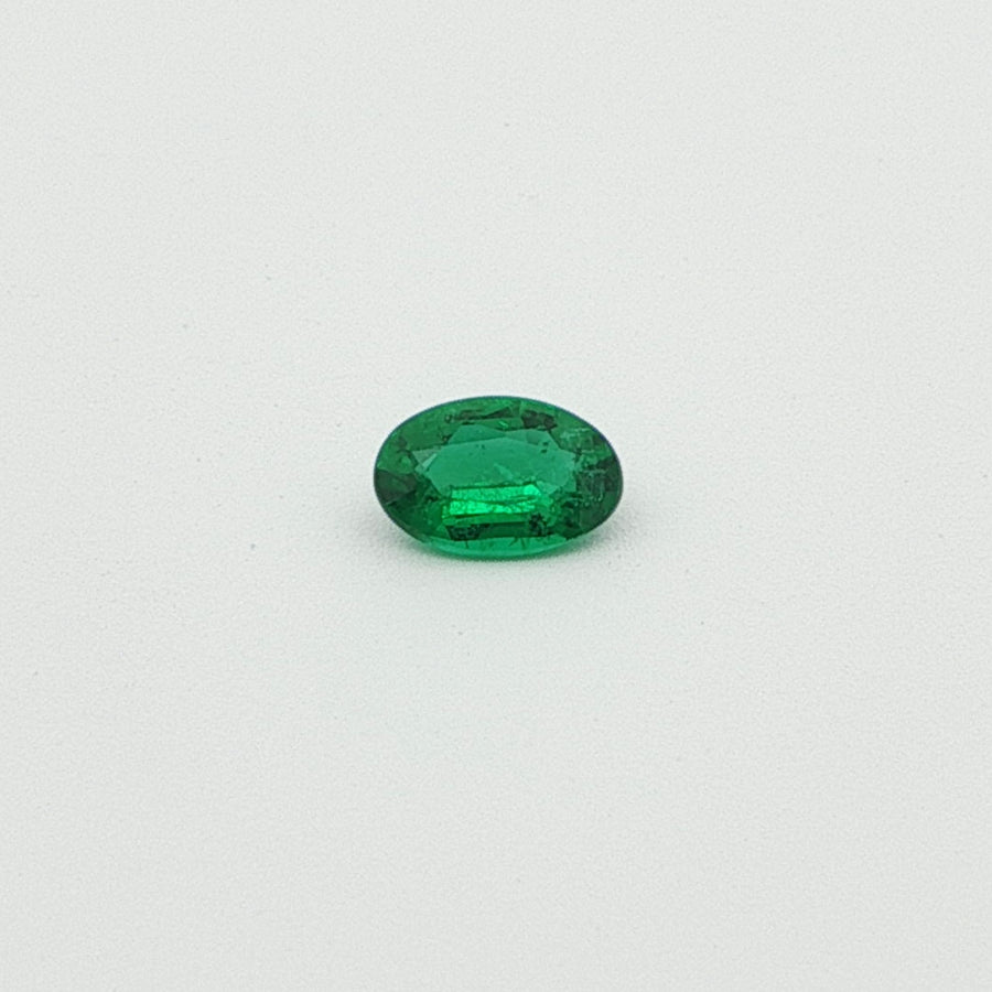 Oval Green Emerald 0.42ct loose gemstone