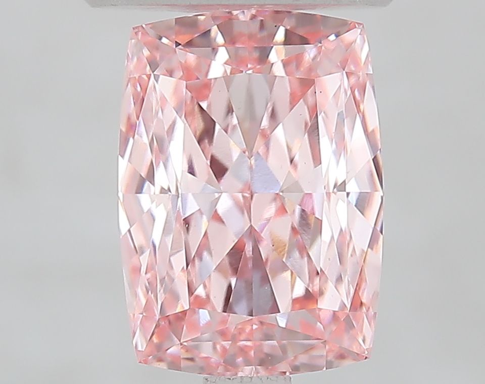 Cushion Fancy Vivid Pink Lab-grown Diamond 2.62ct VS1 loose diamond