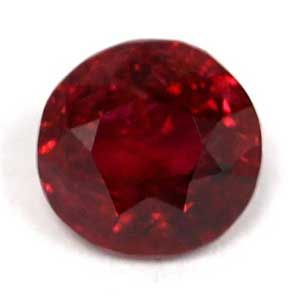 Round Red Ruby 0.95ct loose gemstone