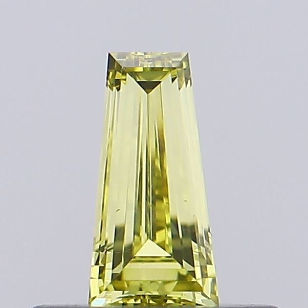 Tapered Baguette Fancy Vivid Yellow Lab-grown Diamond 0.23ct VS1 loose diamond