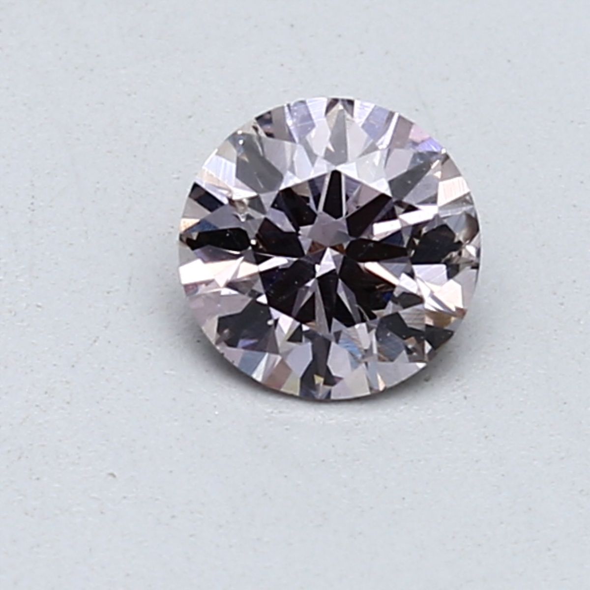 Round Fancy Brown Purple Natural Diamond 0.59ct SI2 loose diamond