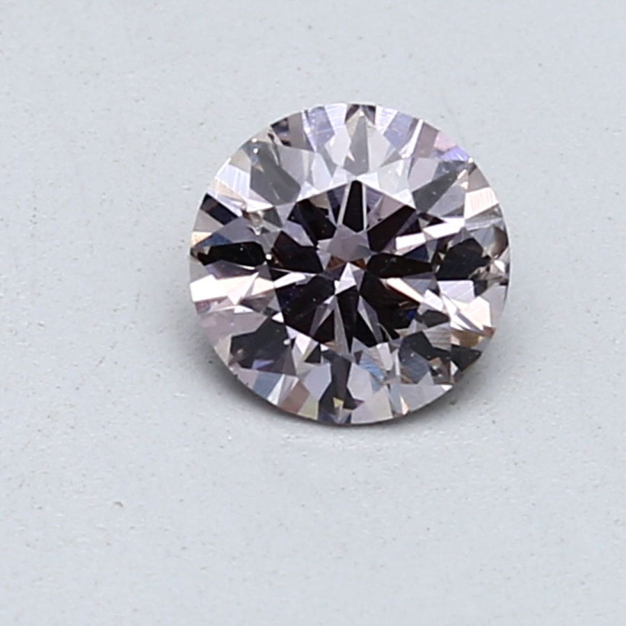 Round Fancy Brown Purple Natural Diamond 0.59ct SI2 loose diamond