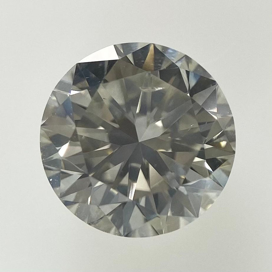 Round Fancy Light Gray Natural Diamond 2.02ct SI2 loose diamond