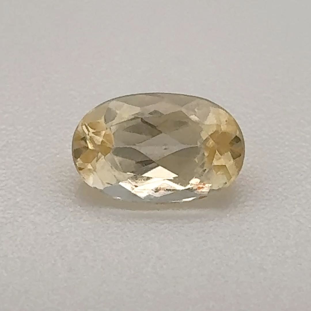 Oval Yellow Topaz 0.63ct loose gemstone