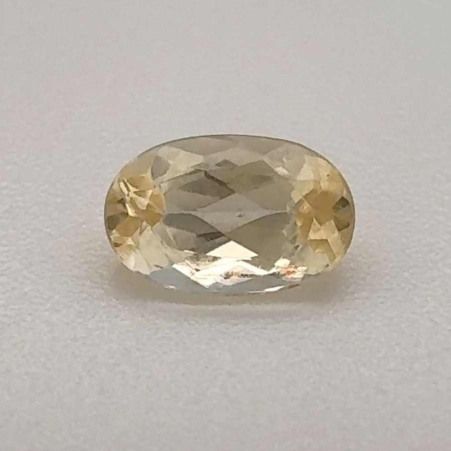 Oval Yellow Topaz 0.63ct loose gemstone