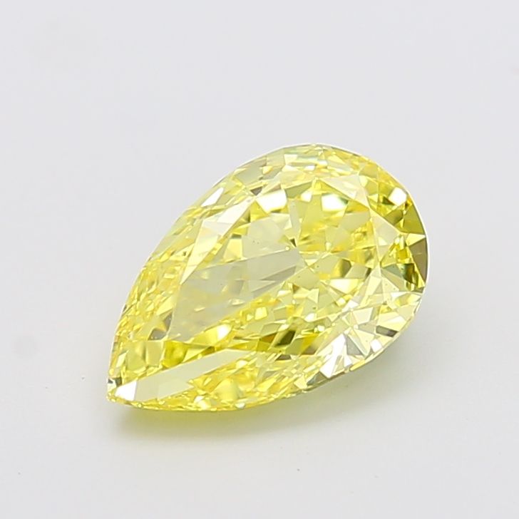 Pear Fancy Intense Yellow Lab-grown Diamond 2.51ct VS1 loose diamond