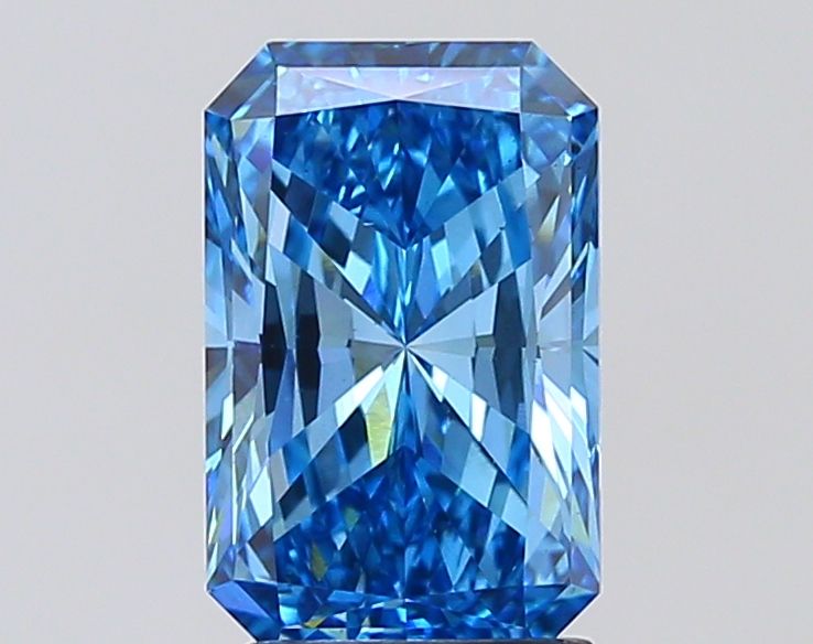 Radiant Fancy Vivid Blue Lab-grown Diamond 2.51ct VS1 loose diamond