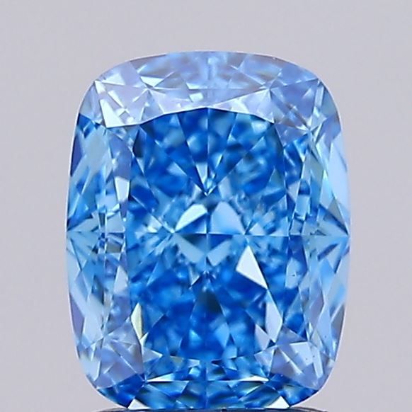 Cushion Fancy Vivid Blue Lab-grown Diamond 1.57ct VS1 loose diamond