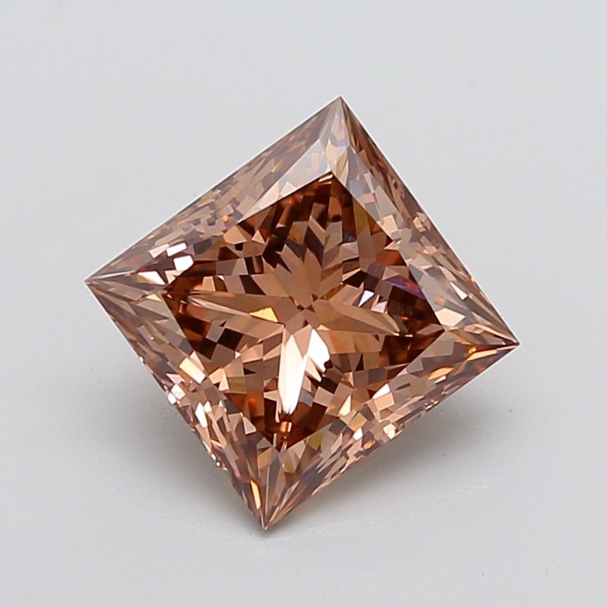 Princess Fancy Brown Lab-grown Diamond 5.19ct SI1 loose diamond
