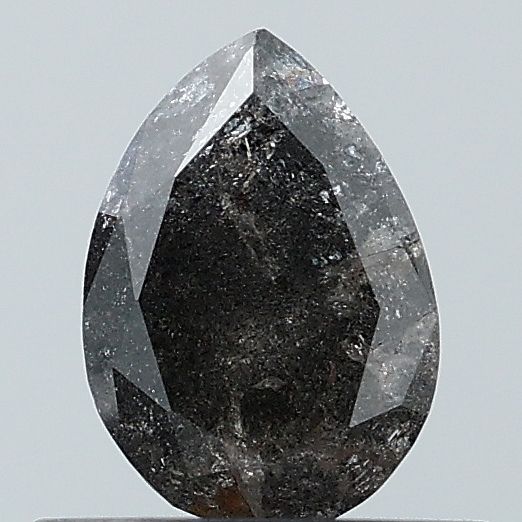 Pear Salt And Pepper Natural Diamond 0.41ct VS1 loose diamond