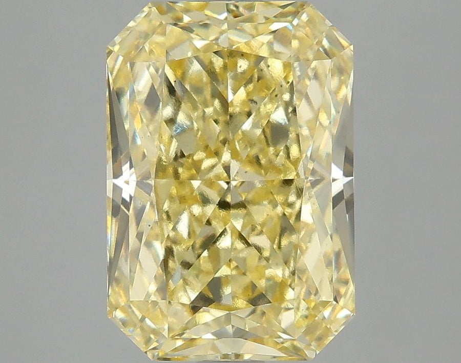 Radiant Fancy Vivid Yellow Lab-grown Diamond 4.1ct VS2 loose diamond