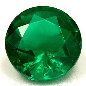 Round Green Emerald 1.09ct loose gemstone