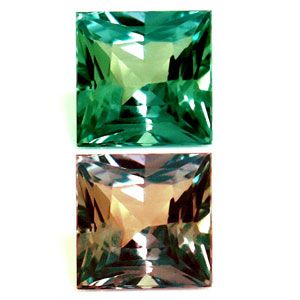 Square Green Alexandrite 0.11ct loose gemstone