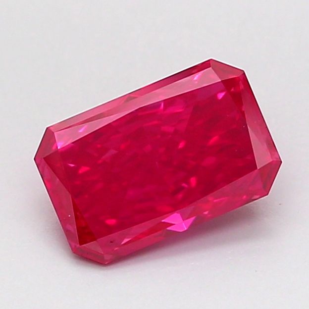 Radiant Fancy Vivid Red Lab-grown Diamond 0.96ct VS1 loose diamond