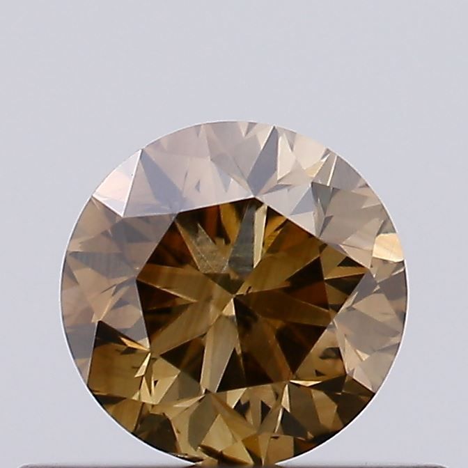 Round Fancy Brown Natural Diamond 0.21ct SI2 loose diamond