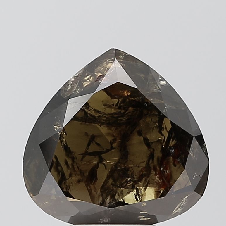Heart Salt And Pepper Natural Diamond 3.54ct VS2 loose diamond