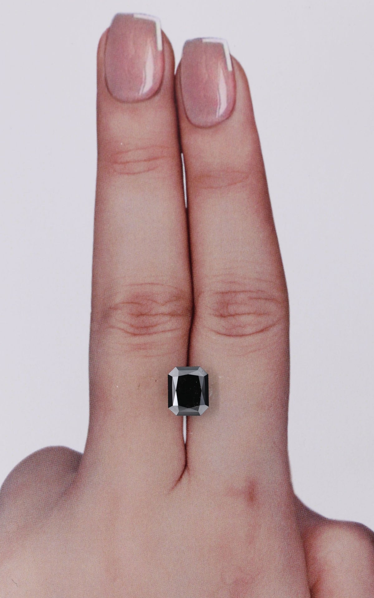 Radiant Black Natural Diamond 1.49ct loose diamond