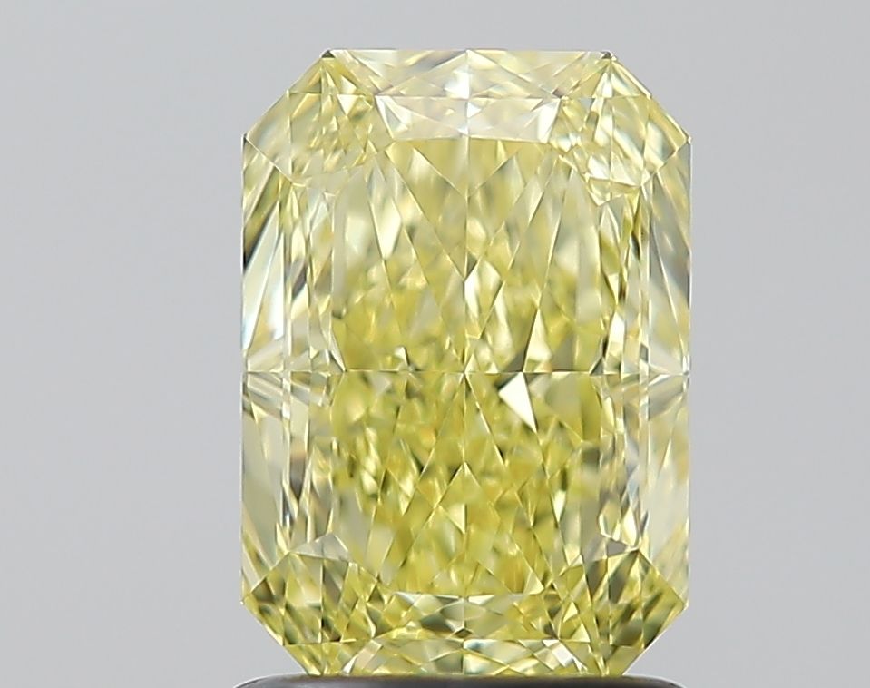 Radiant Fancy Intense Yellow Natural Diamond 1.56ct VVS1 loose diamond