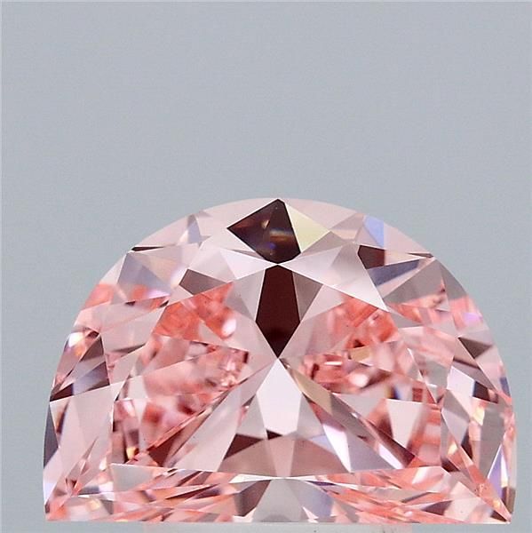 Half Moon Fancy Vivid Pink Lab-grown Diamond 2.68ct VVS2 loose diamond