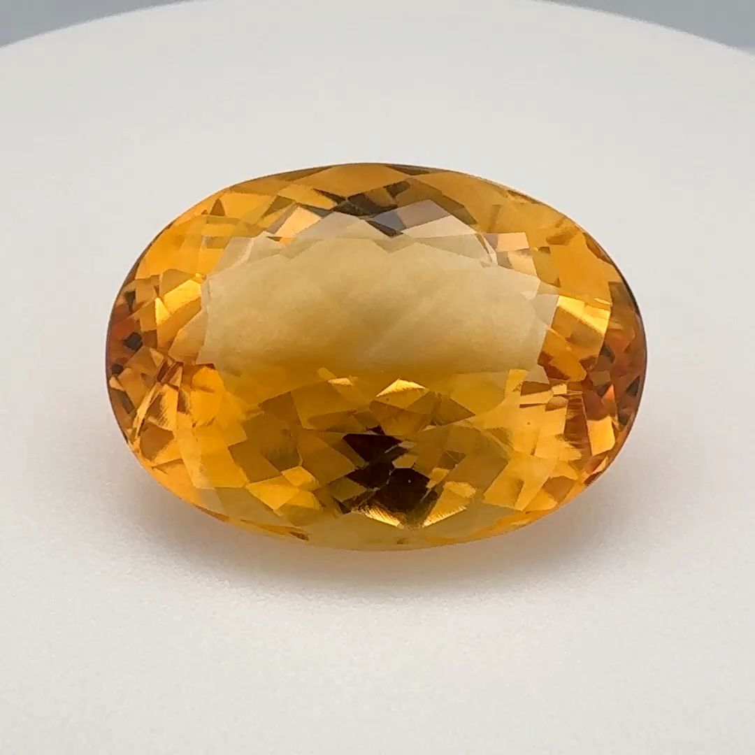 Oval Orange Citrine 13.61ct loose gemstone