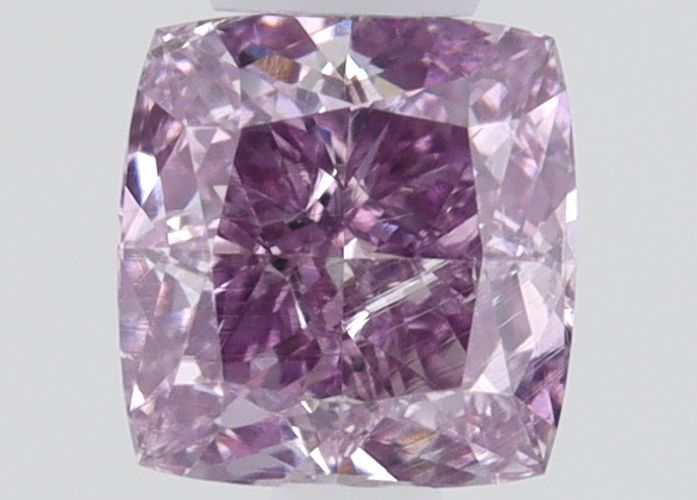 Cushion Fancy Intense Pink Purple Natural Diamond 0.23ct SI2 loose diamond