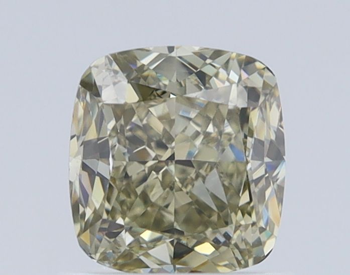 Cushion Fancy Dark Yellowish Green Gray Natural Diamond 1.03ct VVS2 loose diamond