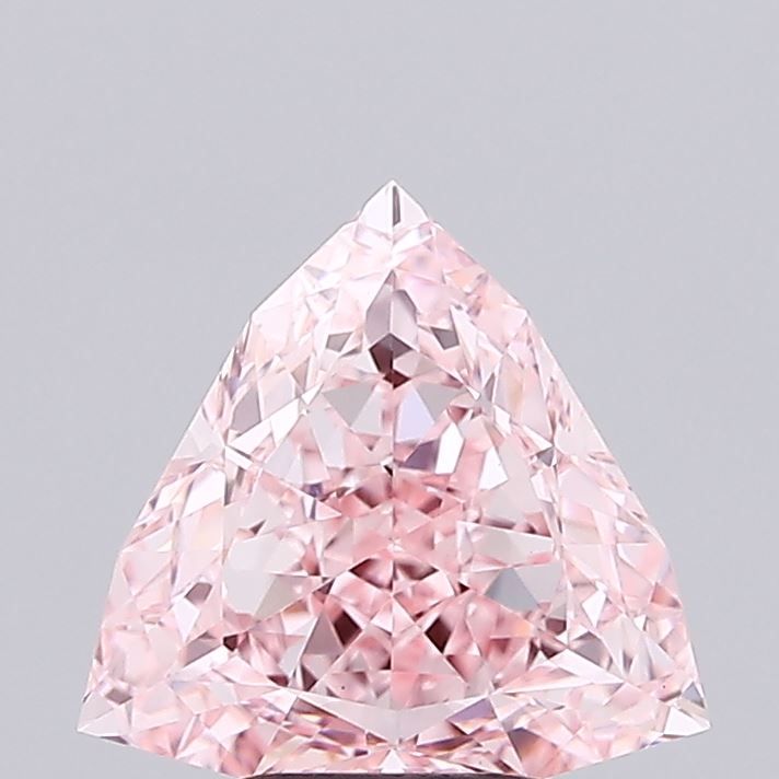 Triangular Fancy Vivid Pink Lab-grown Diamond 3.05ct VS1 loose diamond