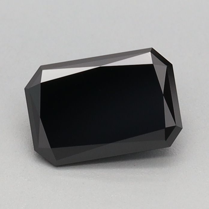 Radiant Fancy Black Lab-grown Diamond 0.51ct loose diamond