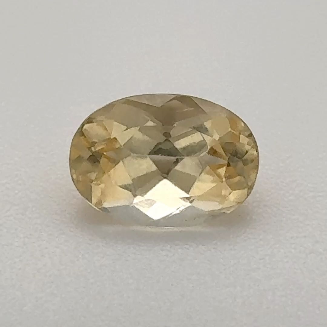 Oval Yellow Topaz 1.075ct loose gemstone