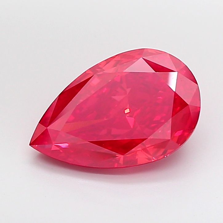 Pear Fancy Vivid Red Lab-grown Diamond 5.03ct VS1 loose diamond