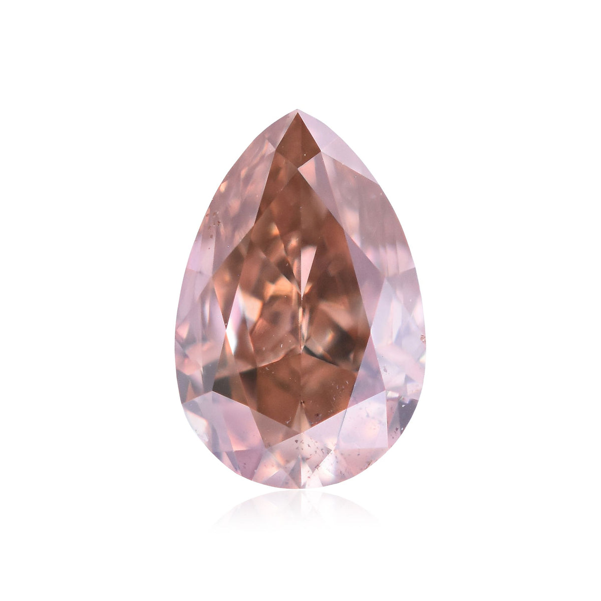 Pear Fancy Deep Brown Pink Natural Diamond 0.24ct SI1 loose diamond