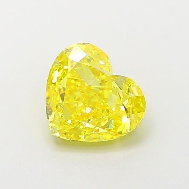 Heart Fancy Vivid Yellow Lab-grown Diamond 1.05ct IF loose diamond