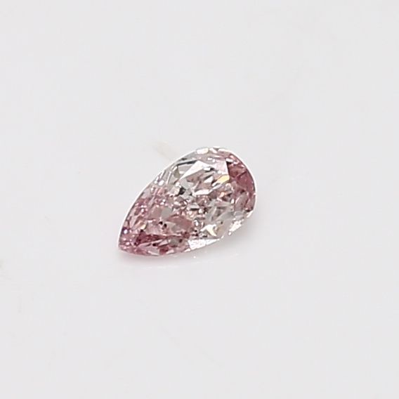 Pear Fancy Pink Natural Diamond 0.11ct loose diamond