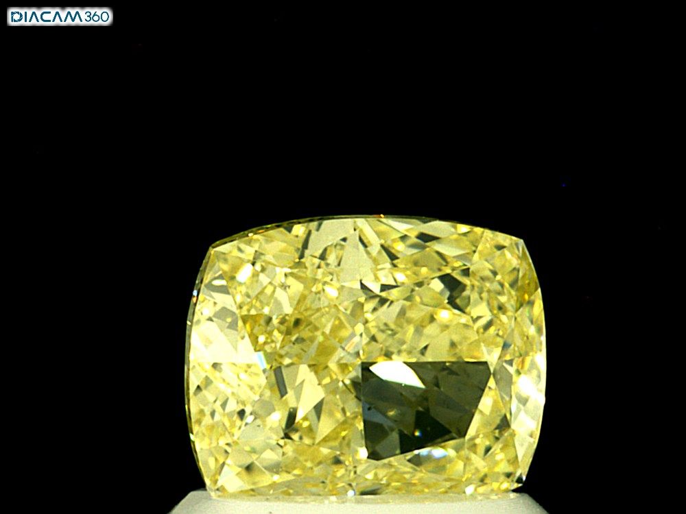 Cushion Fancy Intense Yellow Natural Diamond 1.18ct VS2 loose diamond