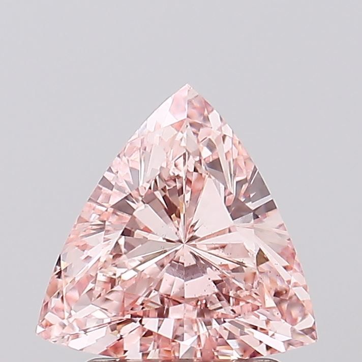 Triangular Fancy Intense Pink Lab-grown Diamond 1.5ct VS2 loose diamond