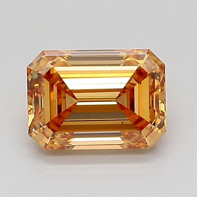 Emerald Fancy Light Yellowish Brown Lab-grown Diamond 1.05ct VS1 loose diamond