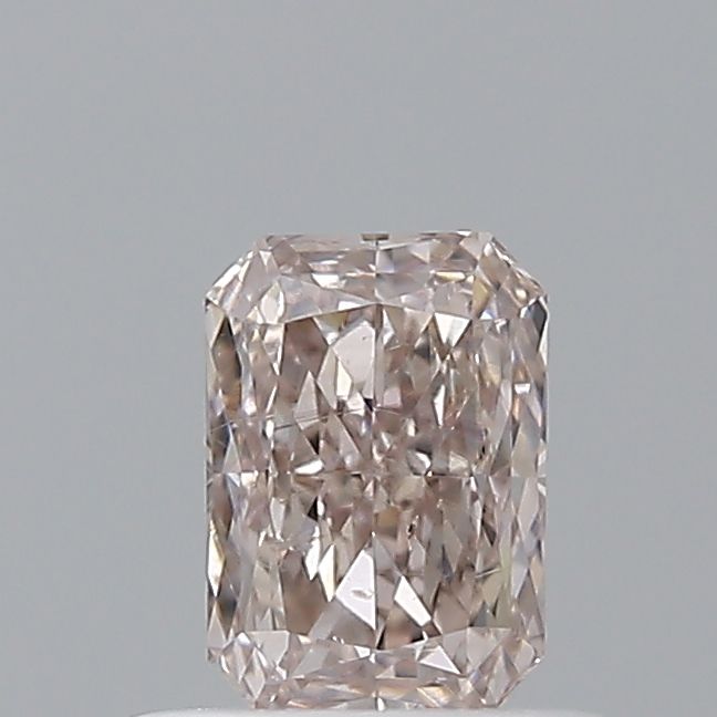 Radiant Fancy Pinkish Brown Natural Diamond 0.5ct SI2 loose diamond