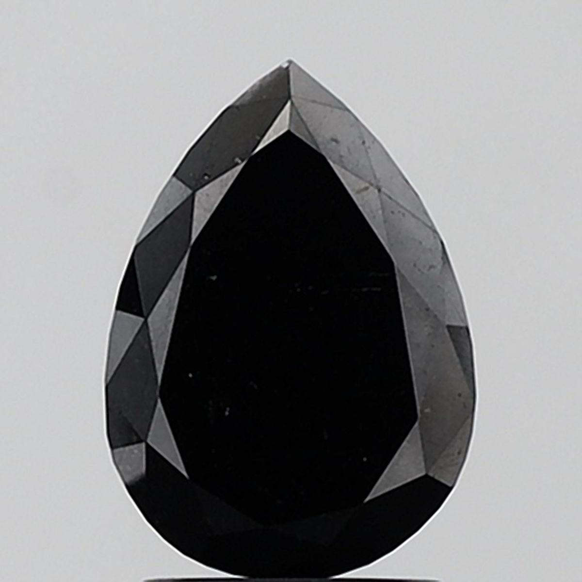Pear Black Natural Diamond 2.31ct VVS2 loose diamond