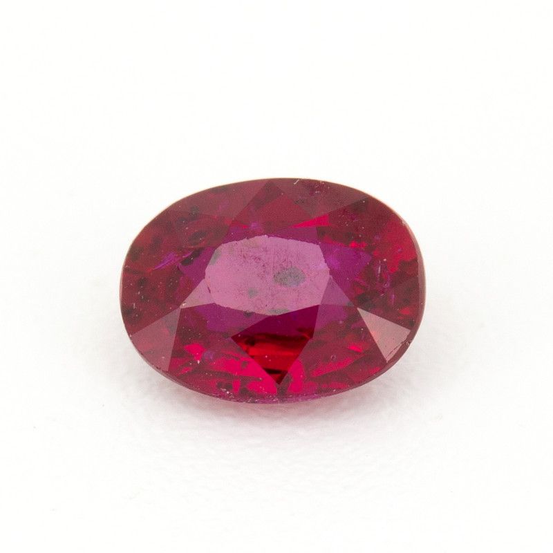 Oval Red Ruby 0.79ct loose gemstone