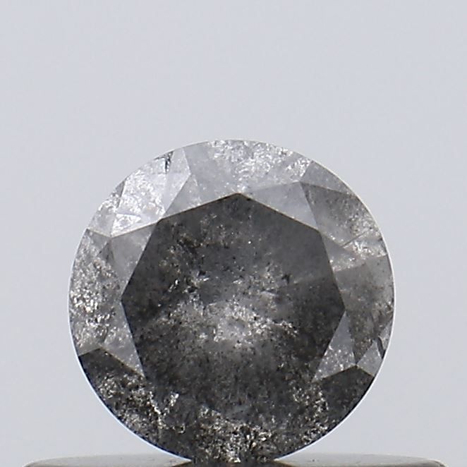 Round Salt And Pepper Natural Diamond 0.39ct I3 loose diamond