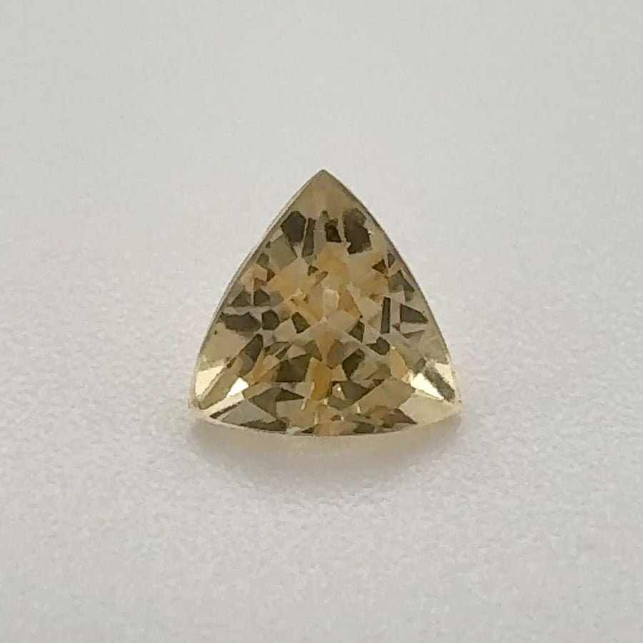 Trilliant Yellow Topaz 0.585ct loose gemstone