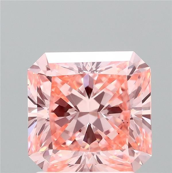 Square Radiant Fancy Vivid Pink Lab-grown Diamond 2.11ct VS1 loose diamond