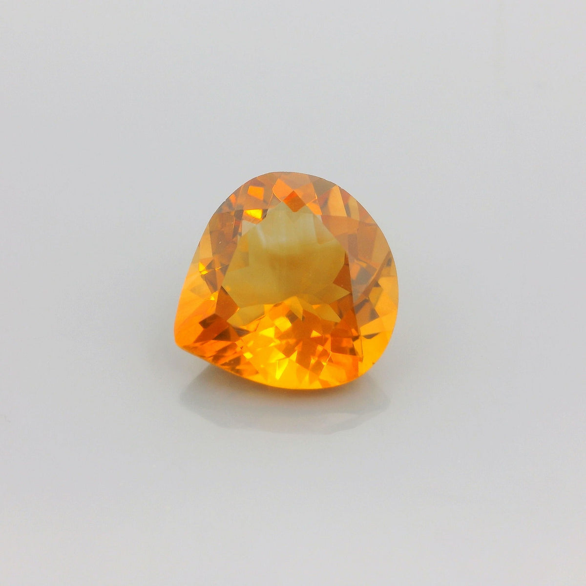 Pear Yellow Citrine 5.54ct loose gemstone