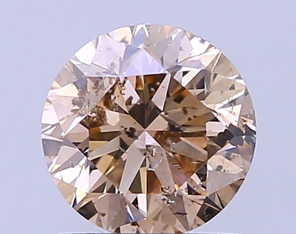 Round Light Brown Natural Diamond 1.3ct SI2 loose diamond
