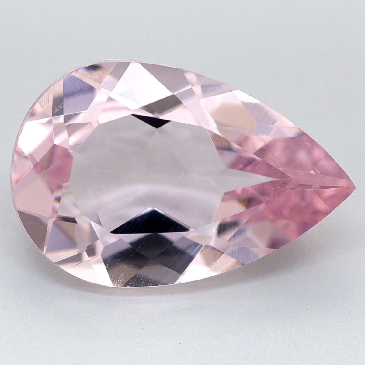 Pear Pink Morganite 2.5ct loose gemstone
